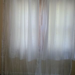 Sheer white curtains